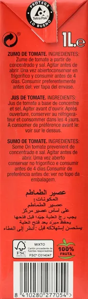 100% Tomato Juice