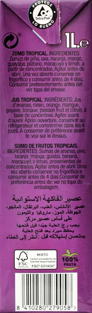 Zumo Tropical 100%