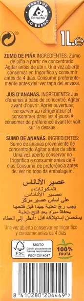 Jus d'Ananas 100%