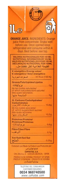 100% Orange Juice