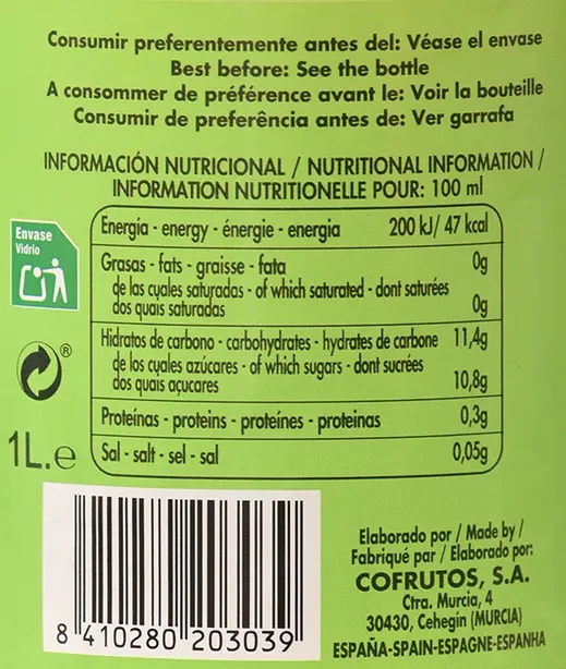 Néctar de Melocotón Botella 1L
