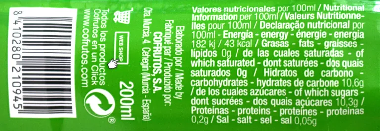 Jus de Pomme 100% Petite bouteille 200ML