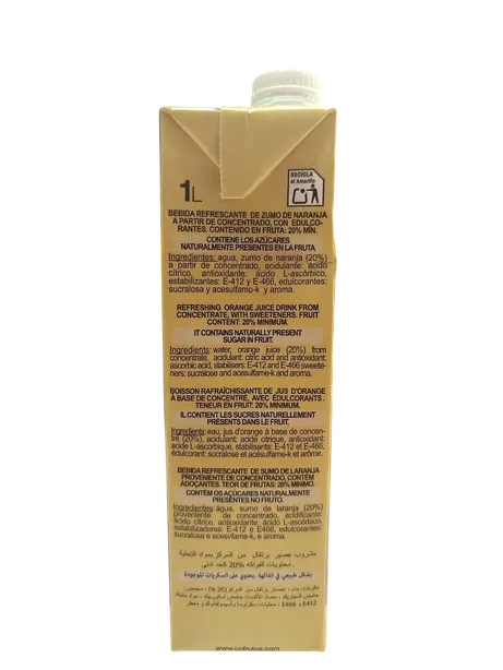 Boisson rafraîchissante au jus d'Orange