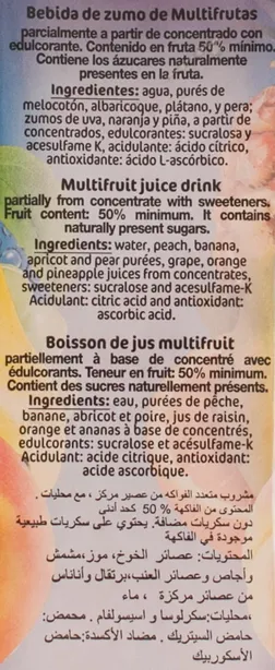 Boisson au jus Multifruits
