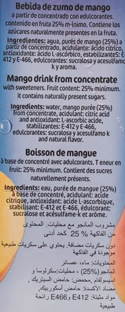 Boisson de Mangue