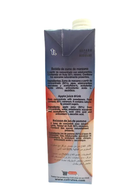 Bebida zumo de Manzana