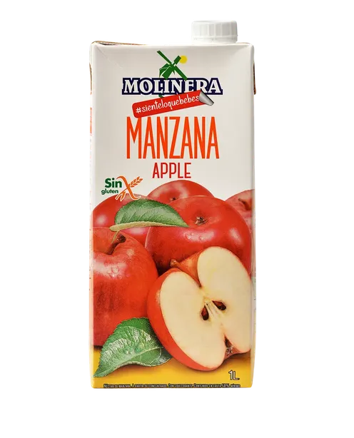 Bebida de zumo de Manzana sin azúcares añadidos